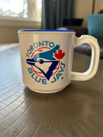 Toronto Blue Jays Plastic Coffee Mug with Lid, 1990’s (Brampton), View more