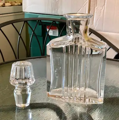 Vintage lead crystal whisky decanter, View more