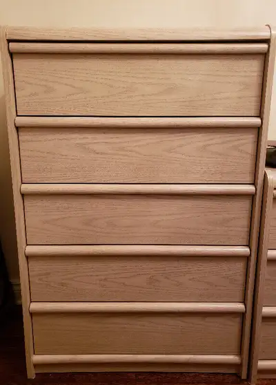 Tall dresser with 5 drawers, View more