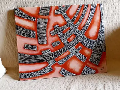  Bold Original Acrylic Painting – 20" x 16", View more