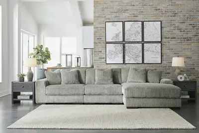 New Lindyn Fog 3 Piece Sectional, View more