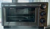 Oster Compact Countertop Oven With Air Fryer, Stainless Steel