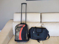 Wheeled Backpack Carry On bag + Black 17" Laptop Bag