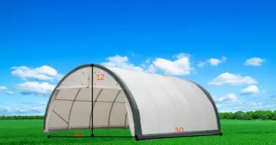 Durable For Year-Long Protection. Dome Storage Shelter 20'x30'x12' (450g PVC) *Comes With: 20ft x 30...
