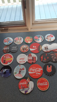 18 Dessous de verre rond en carton Coca-cola