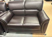 Brand new brown leather sofa set (3+2) full set