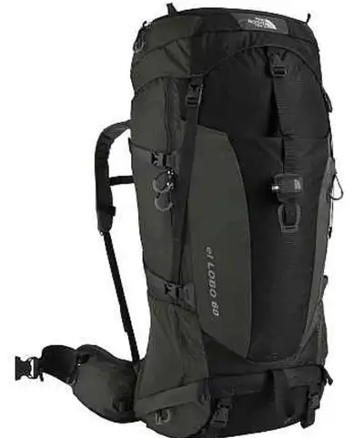 North face el lobo 60 hiking pack . New condition. top converts to waist pack fully ajustable. frame...