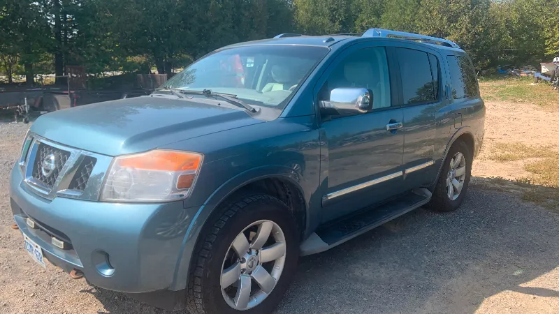 Safety 2010 Nissan Armada Platinum in almost showroom condition.