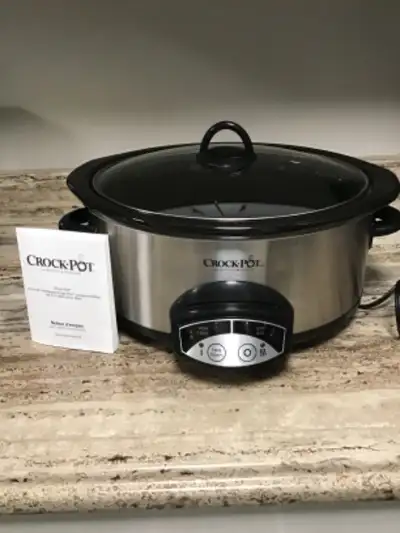 Crockpot Slow Cooker. Easy to clean and has limited usage.