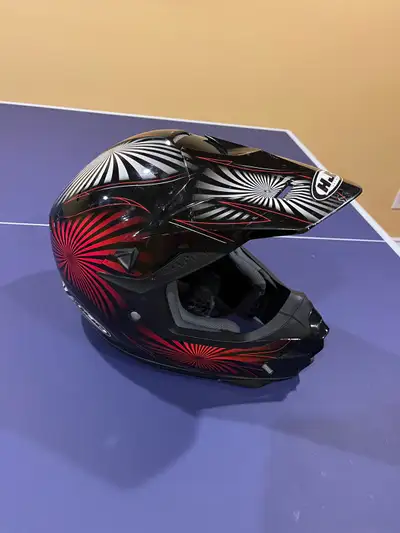 HJC dirt bike dual sport helmet. Medium