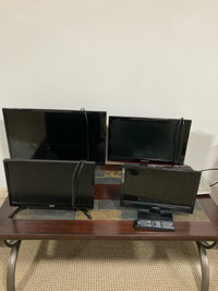 Different sizes of TVs 