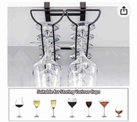 Under the cabinet wine glass holder. Set of 2. New