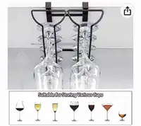 Under the cabinet wine glass holder. Set of 2. New