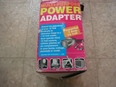 Je vend une alimentation pour Koolatron convertissant la prise murale de nos maisons en 12 volts cou...