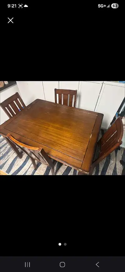Wooden dining table with chair , View more