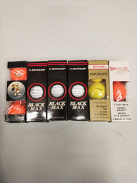 Variety of brand new golf balls for sale.