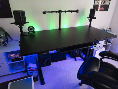 Vivo dual motor electric desk height adjust and standing desk