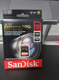 NEW IN BOX - SanDisk Extreme PRO SDXC UHS-I Card 512 GB