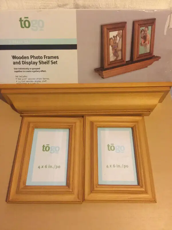 Wooden Photo frames with display shelf in Home Décor & Accents in Hamilton - Image 2