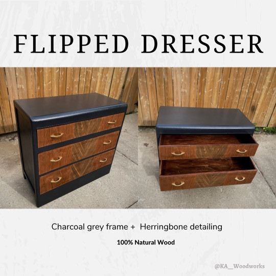 Newly Refurbished 3 Drawer Dresser in Dressers & Wardrobes in Hamilton