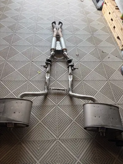 Hi have a full muffler system cat back coming from a Genesis 2020 G70 3.3 t in great shape , no hole...