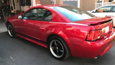 2001 Mustang GT- 5 speed V8 4.6l Very low km’s for a 23 year old car. Clean inside and out. Must see...