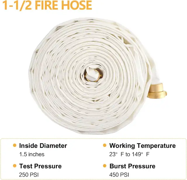 NEUF: Tuyau d'incendie de 30 m pression d'éclatement de 450 psi in Other in Longueuil / South Shore - Image 9