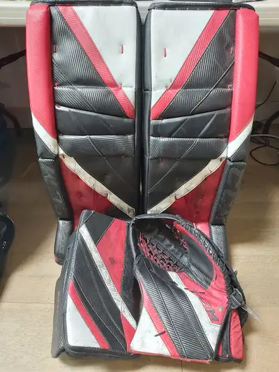 CCM Extreme Flex 5 Goalie Pads, Glove and Blocker, View more