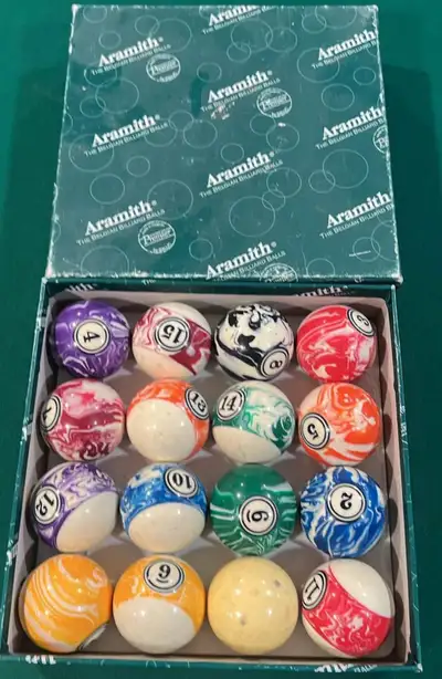 Pool table balls (Elite set), View more