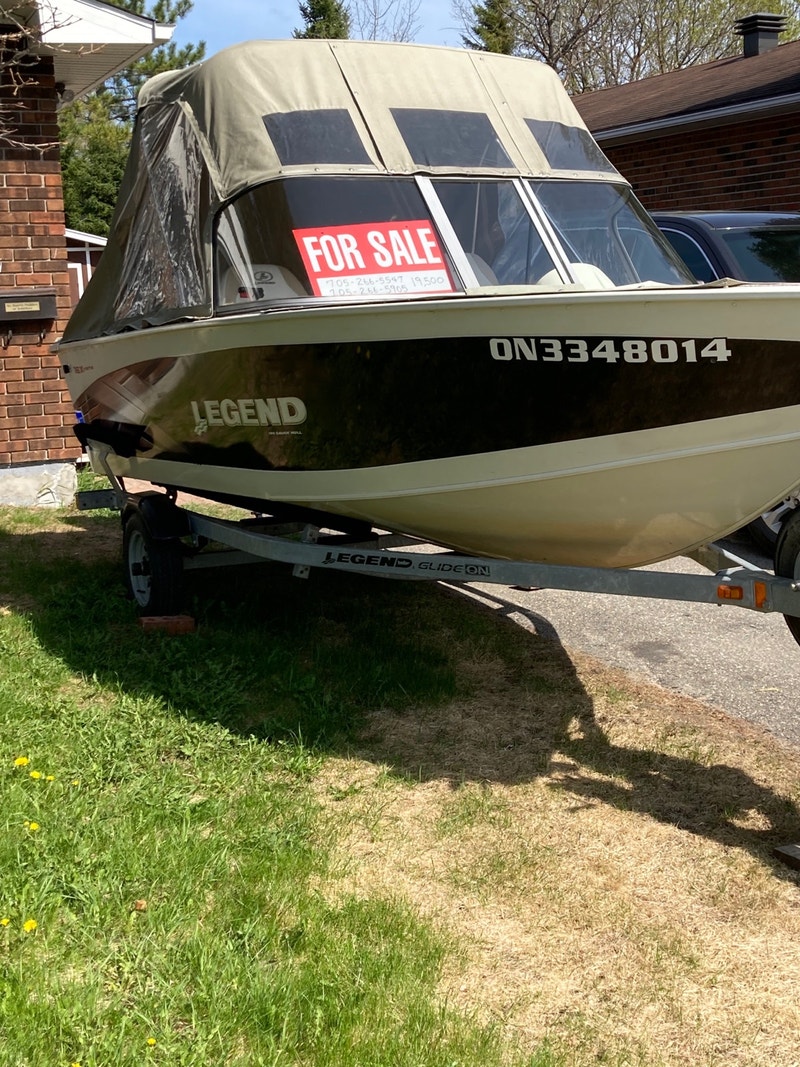 For sale 16.foot 2011 legend 2012 60 mercury motor Powerboats & Motorboats Timmins Kijiji