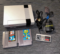 Original Nintendo Entertainment System NES with Games