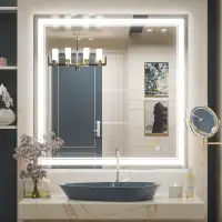 BRAND NEW Keonjinn 36" x 36" LED Front Lighted Bathroom Mirror