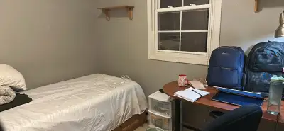 Single private furnished room is available from January 15th, 2026 for a girl only. Rent is 680 CAD...