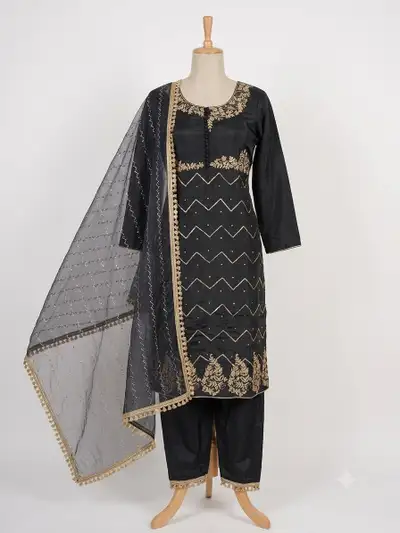 Stitched Ethnic 3-Piece Salwar Suit Sets, View more
