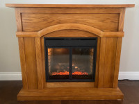 Cozy Large Electric Fireplace in Great Working Order