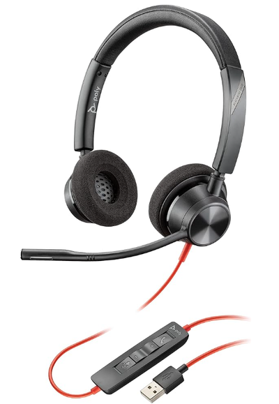 BNIB Dell Plantronics stereo headset with boom mic, View more