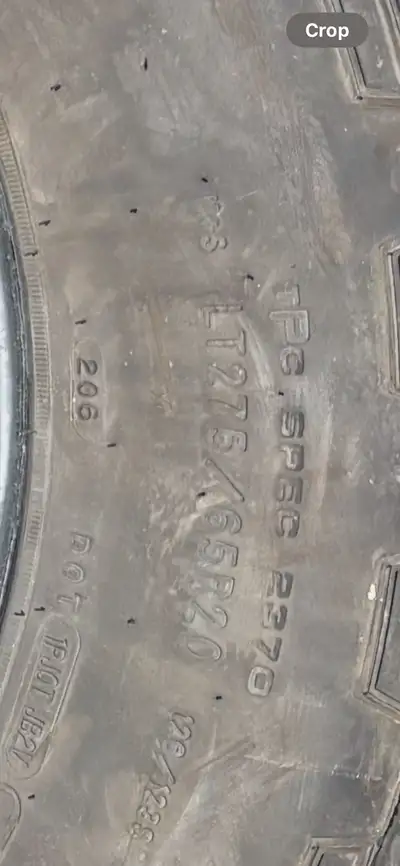 2 20 inch tires size is in the picture lots of tread 400.00 cash