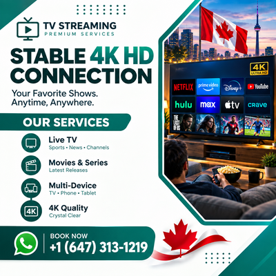 4K T\/ Channels - Premium Entertainment!!, View more