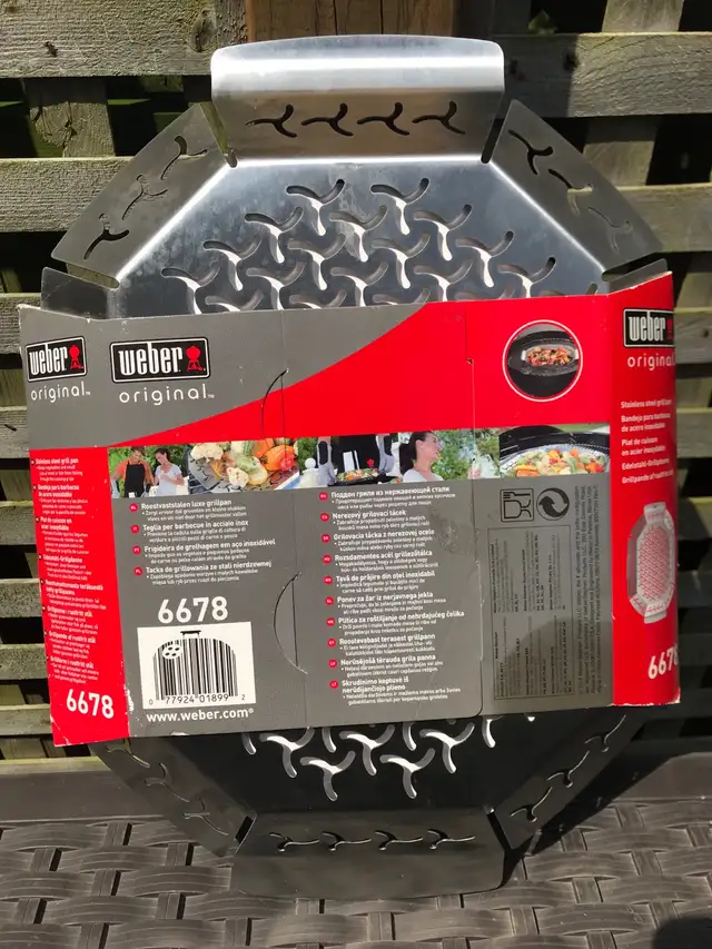Weber Stainless Steel Grill Pan BBQ 10” x 14.5”63347536418819123