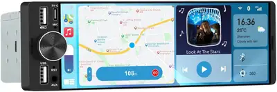 Universal Single Din Car Stereo Wireless CarPlay Android Auto, View more