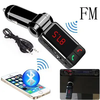 Bluetooth Car Kit MP3 FM Transmitter SD USB Car Charger, View more