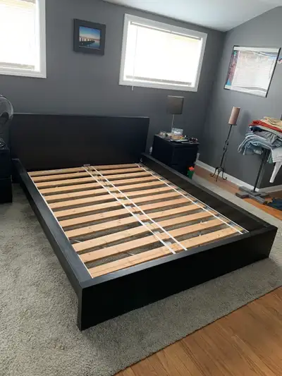 IKEA MALM King size bed frame black brown, View more