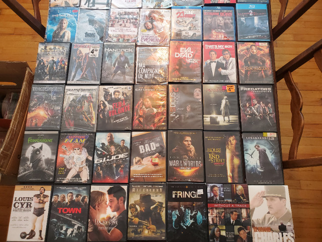 Lot de Film et séries en  DVD , + de 120 dans CD, DVD et Blu-ray  à Saguenay