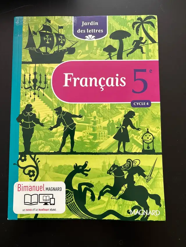 Jardin des lettres 5e (2016) - Manuel élève63654761134467120