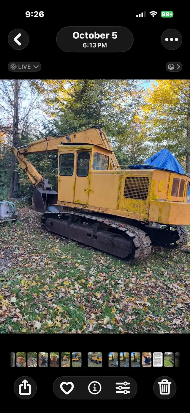 16-Ton Drott 40 EC Tracked Excavator $5,500 – Rolls Freely, Sol | Heavy ...