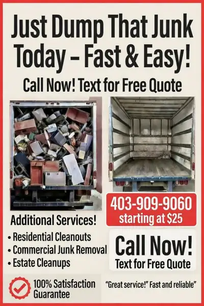 Just dump that junk removal services starting at 25.99, View more