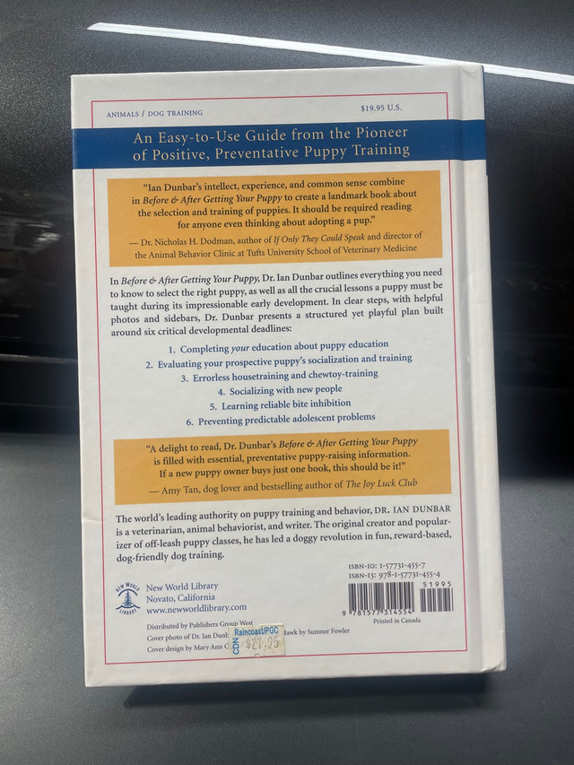 Before & After getting your puppy - Dr Ian Dunbar in Non-fiction in Mississauga / Peel Region - Image 2