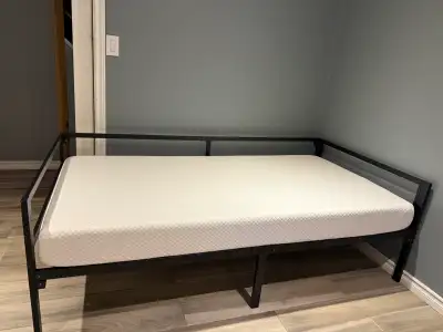 twin size bed and mattress , View more