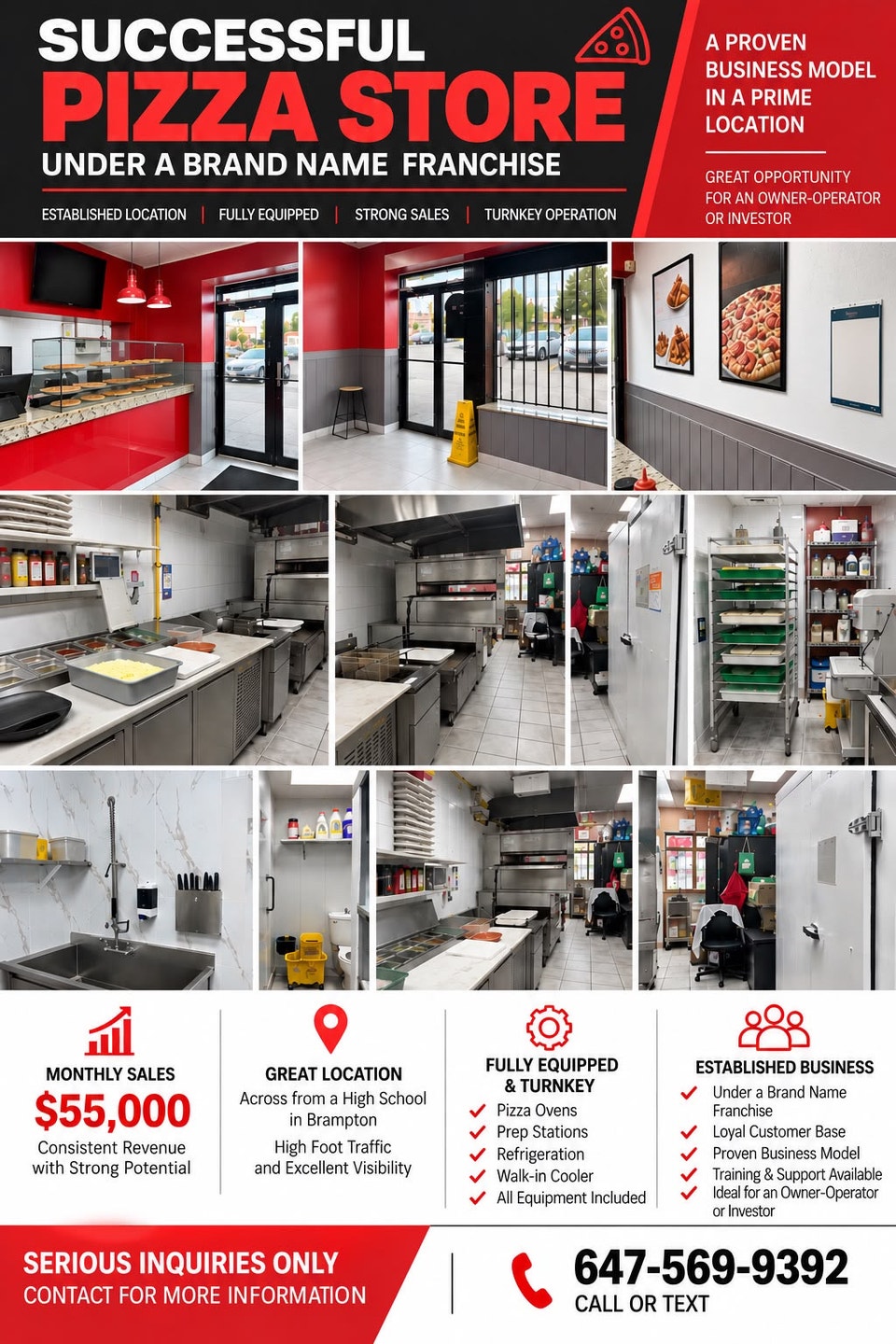 Established Pizza Store For Sale in Brampton | Commercial & Office ...