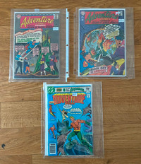 SUPERBOY, SUPERMAN ACTION COMICS 12, 20, 30, 35, 40, 50 CENT